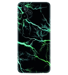 General Mobile GM 24 Pro Kılıf Silikon Desen Özel Seri Green Thunder 1693