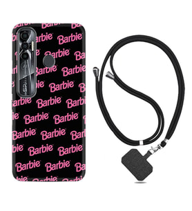 Tecno Spark 6 6 Go 8C 8 Pro 7 7 Pro Kılıf Boyun Askılı Silikon Barbie 1404