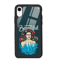 iPhone XR Beautiful Frida Kahlo Tasarımlı Glossy Telefon Kılıfı