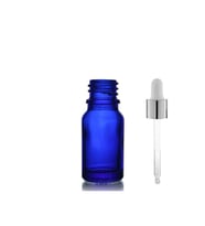 20ml mavi cam damlalıklı şişe,gümüş kapak beyaz emzik, 12 adet, Ecza şişesi, Damlalıklı şişe, propolis şişesi, damlatmalı şişe, saç serum şişesi, ecza şişesi