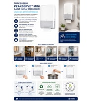 Tork 552550 Peakserve™ Mini Kağıt Havlu Dispanseri Beyaz