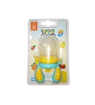 Wee Baby Meyve Sebze Süzgeci 4+ay kod207 Sarı Turkuaz (Renksiz)