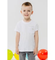 Breeze Erkek Çocuk Tişört Cool Yazı Armalı Cepli 1.5-5 Yaş, Beyaz