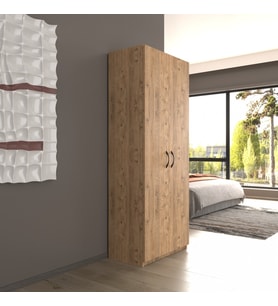 2 Kapaklı 5 Katlı Çok Amaçlı / Elbise Dolabı / Saklama Dolabı 70 Lilyum