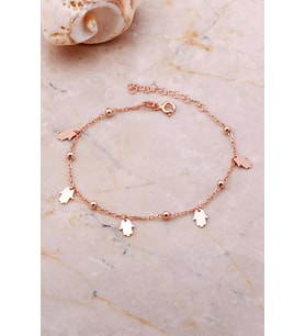 Bereket Eli Sallantılı Rose Gümüş Toplu Bileklik 3670
