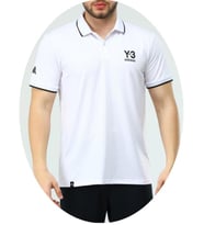 Adidas EF-3992 Erkek Polyester Mesh Polo Yaka T-Shirt (Beyaz)