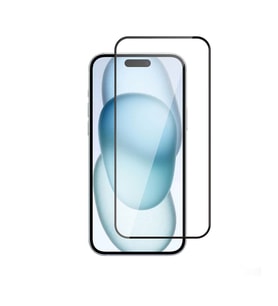 Vendas iPhone 14 Pro Max ​​​​​​​​​​​​Zore 3D Rika Temperli Cam Ekran Koruyucu (Siyah)