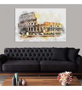 Miyrem Exclusive Serie"  Roma Kolezyum (Colosseum) Kanvas Tablo