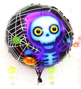 Halloween İskelet Hayalet Folyo Balon 18 inç