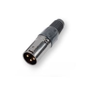 Sline Audio XLR Erkek Mikrofon Jack 3 Pin (Siyah)