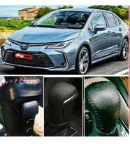 Deri El Yapımı Otomatik Vites Topuzu Kılıfı (Kırmızı)