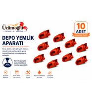 10 ADET Depo Yemlik Aparatı Kova, Bidon ve Varil Uyumlu Tavuk, Civciv, Bıldırcın ve Kanatlı Yemlik Aparatı
