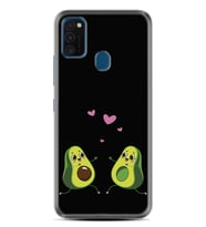 Samsung M21 M22 M23 M30 M31S M32 Kılıf Desenli Silikon Aşık Avokadolar 1642