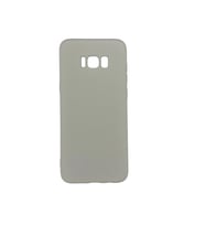 Galaxy S8 Plus ile Uyumlu Cappy Silikon Kılıf Gri