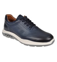 Pullman Hakiki Deri Erkek Spor Ayakkabı Sneaker MOD-5825 LACİVERT