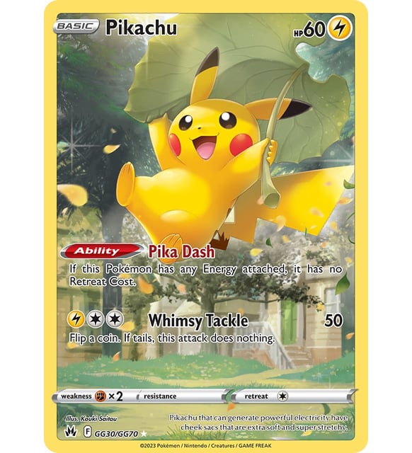 Pokemon Pikachu 60HP Kart