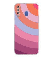 Samsung Galaxy M30  Kamera Korumalı Kapak Renk Cümbüşü Tasarımlı  Şeffaf  Kılıf