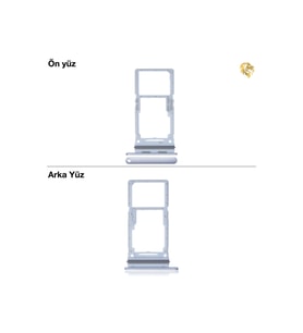 Samsung Galaxy A33 Sim İç Yuvası Çiftli ile Uyumlu Mavi Çiftli sim yuvası ikili sim tepsisi çiftli sim aparatı dual sim çekmecesi