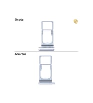 Samsung Galaxy A33 Sim İç Yuvası Çiftli ile Uyumlu Mavi Çiftli sim yuvası ikili sim tepsisi çiftli sim aparatı dual sim çekmecesi