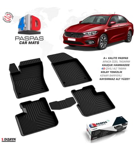Fiat Egea SD 4D Havuzlu Paspas Siyah 2015 Üzeri A+ Kalite