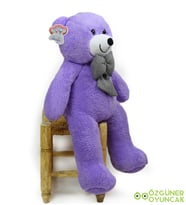 Özgüner Oyuncak 80 cm Büyük Ayıcık (%100 yerli) (Lila)