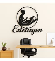 Estetisyenlere Özel Metal Duvar Dekoru - Kişiye Özel Duvar Tablosu