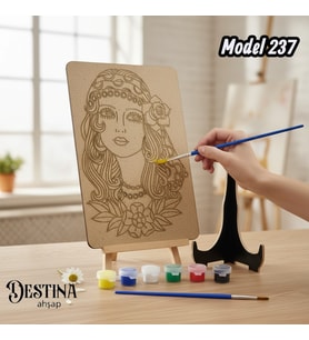 Destina Ahşap Mandala Boyama Seti-Ahşap Boyama-Model 237