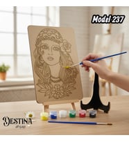 Destina Ahşap Mandala Boyama Seti-Ahşap Boyama-Model 237