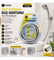360° - METAL DUŞ HORTUMU 150CM VAKUMLU AMBALAJ (5680)