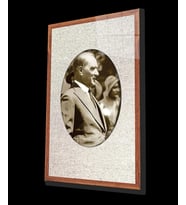 Atatürk Cam Tablo 4 mm Dayanıklı Temperli Cam