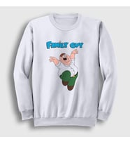 Presmono Unisex Beyaz Peter Griffin Family Guy Sweatshirt 300738tt