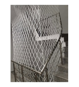 6 Mm 2,50 x  8 Metre Balkon Güvenlik Filesi Çocuk Emniyet Ağı Merdiven Güvenlik Filesi 6 Milim  (Çok Renkli)