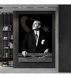 Mustafa Kemal Atatürk Kanvas Tablo