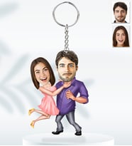 Kişiye Özel Sevgili Model  Ahşap Anahtarlık-8