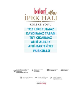 Brillant İpek Latex Kaymaz Taban Halı-11572.801-(130x190)