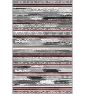 Eliana Home Baskılı, Yıkanabilir Kaymaz Taban Salon Halısı LNA1632-SD240 100x150 cm (Gri)