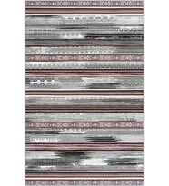 Eliana Home Baskılı, Yıkanabilir Kaymaz Taban Salon Halısı LNA1632-SD240 100x150 cm (Gri)