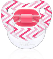 Baby Şeffaf Desenli Damaklı Emzik No:3 - PEMBE