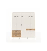 Kronos Dolap 11 Raflı 4 Çekmeceli 2 Askılı 220x59x243 Aytaşı-Aytaşı/Çam