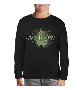 Arrow - Logo Siyah Çocuk Sweatshirt