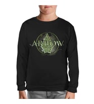 Arrow - Logo Siyah Çocuk Sweatshirt