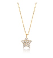 EMILIANO JEWELLERY 925 AYAR TAŞLI YILDIZ KOLYE