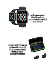 Northcity Akıllı Saat ve Kulaklık Seti Bluetooth Spor Modu Güç Bankalı E10