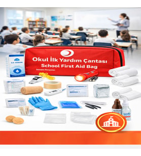 Okul ve Sınıf Ortamları İçin Kapsamlı İlk Yardım Seti - 50 Parça