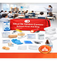 Okul ve Sınıf Ortamları İçin Kapsamlı İlk Yardım Seti - 50 Parça
