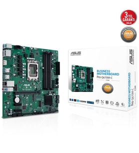 ASUS PRO Q670M-C CSM DDR5 HDMI DP PCIe 16X v5.0 1700p mATX Kurumsal Anakart