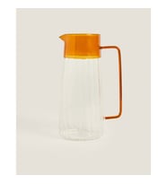 Turuncu Detaylı Cam Sürahi 1600 ml