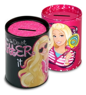 Alpino Barbie Lisanslı Metal Kumbara B-6258