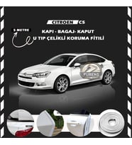 Citroen C5 Oto Araç Kapı Koruma Fitili 5metre Parlak Beyaz Renk