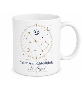 Kişiye Özel Burç Özellikleri Takımyıldızı Çizimli Astroloji Hediye Kupa Bardak